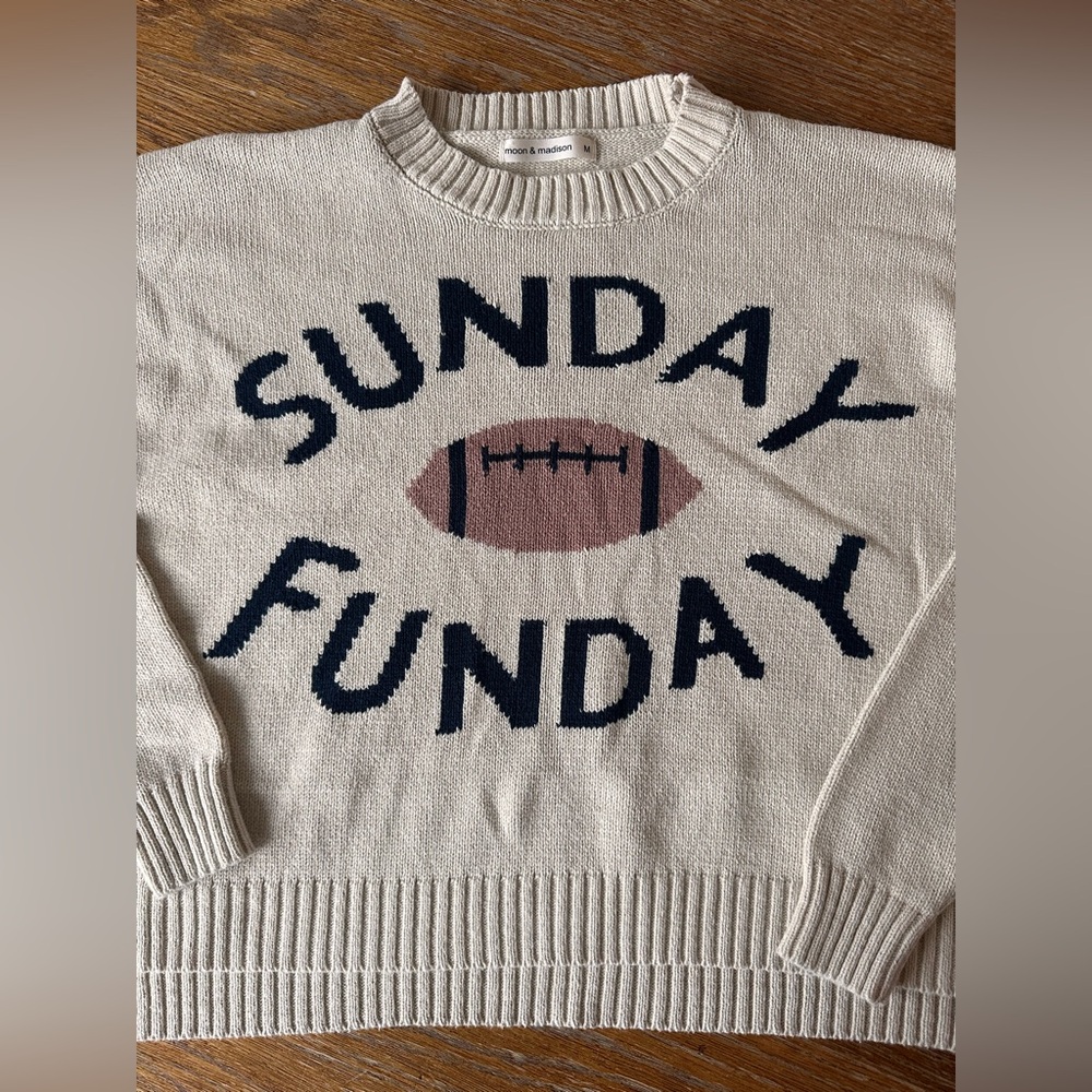 Sunday Funday Moon and Madison sweater